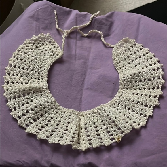Handmade Accessories - 2 Vintage handmade Crochet Collars